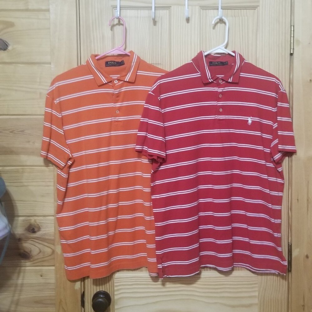 Lot of (2)Polo Ralph Lauren Boys short sleeve shirts. Large. Excellent